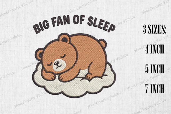 Big Fan of Sleep Cute Bear