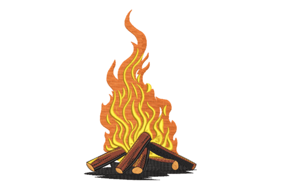 Campfire Bonfire: A Cozy Holiday Embroidery Design for Seasonal Sellers
