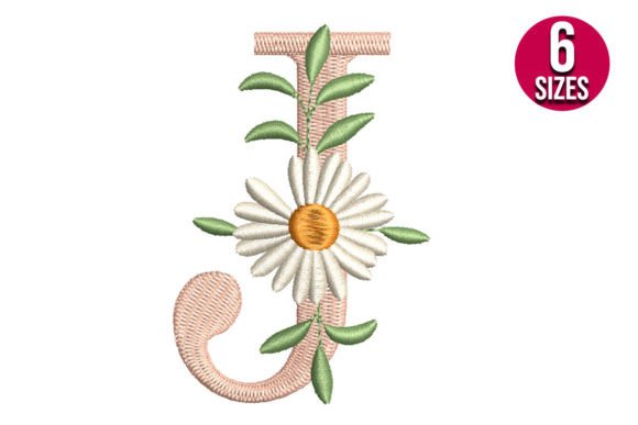 Floral Alphabet Letter J: A Designer’s Take for Boutique Apparel