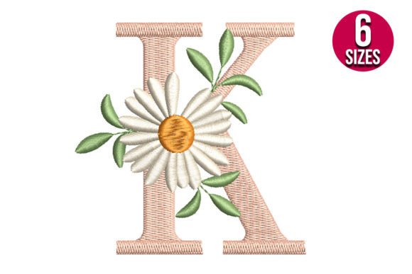 Floral Alphabet Letter K: A Monogram Gem for Etsy Sellers