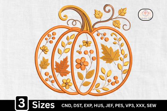 Floral Autumn Leaves Pumpkin: A Designer’s Real-World Embroidery Review