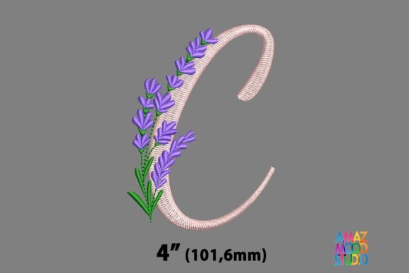 Letter C Floral Lavender Monogram: A Designer’s Review for Boutique Apparel