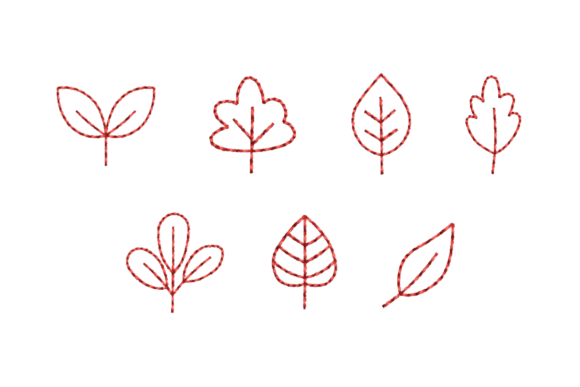 Mini Leaf Outline Redwork Bundle Review for Craft Fair Sellers