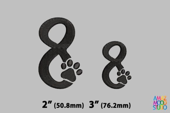 Number 8 Paws Monogram: A Seasonal Embroidery Gem