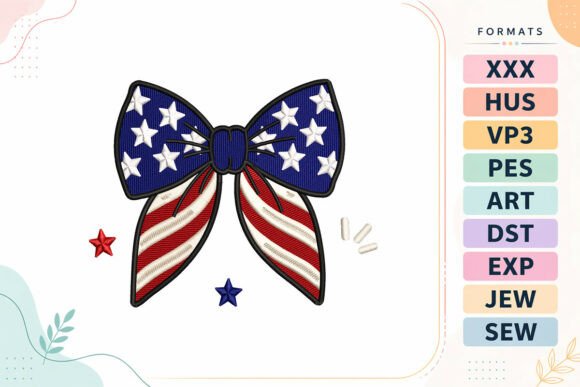 Patriotic Bow 4th of July