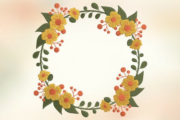 Retro Marigold Floral Wreath: A Vintage-Inspired Seller’s Dream